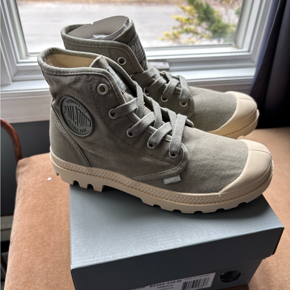 Palladium Olive High-Top Sneakers